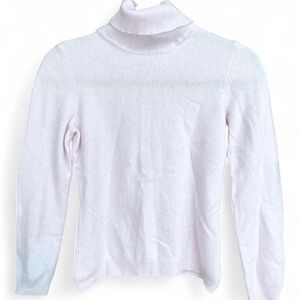 Jessica Womens Soft Light Pink 100% Cashmere Turtleneck knit Sweater Size 11/12